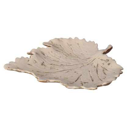Foglia decorativa in ceramica