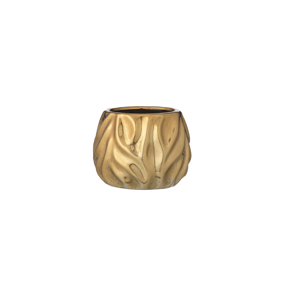 Vaso in ceramica oro | L'Arte di Nacchi