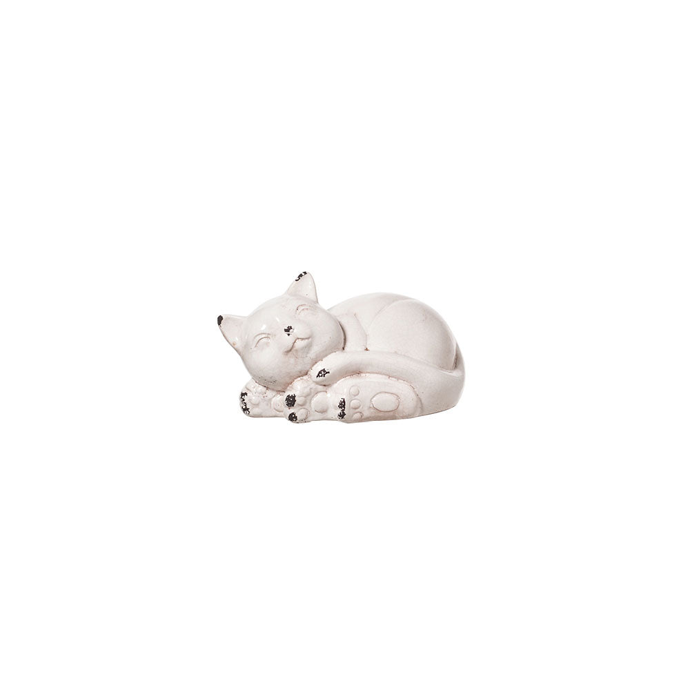 Gatto in ceramica Shabby