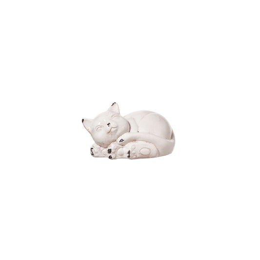 Gatto in ceramica Shabby