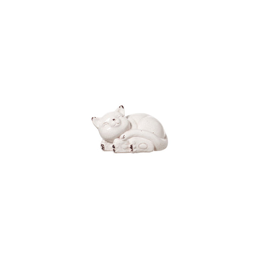 Gatto in ceramica Shabby