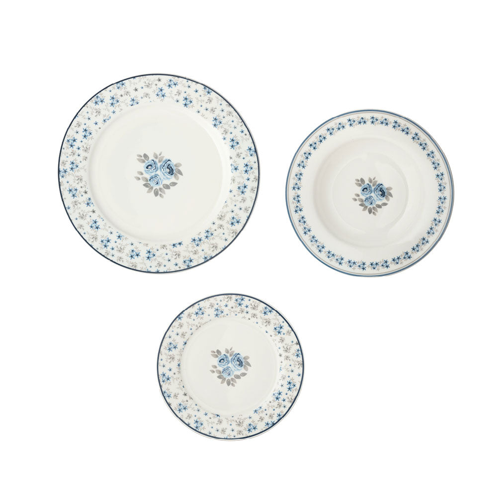 Set 18 Piatti con fiori blu | Arte di Nacchi