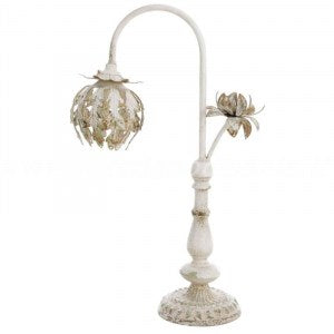 Lampada con foglie vintage bianca| Blanc Mariclò