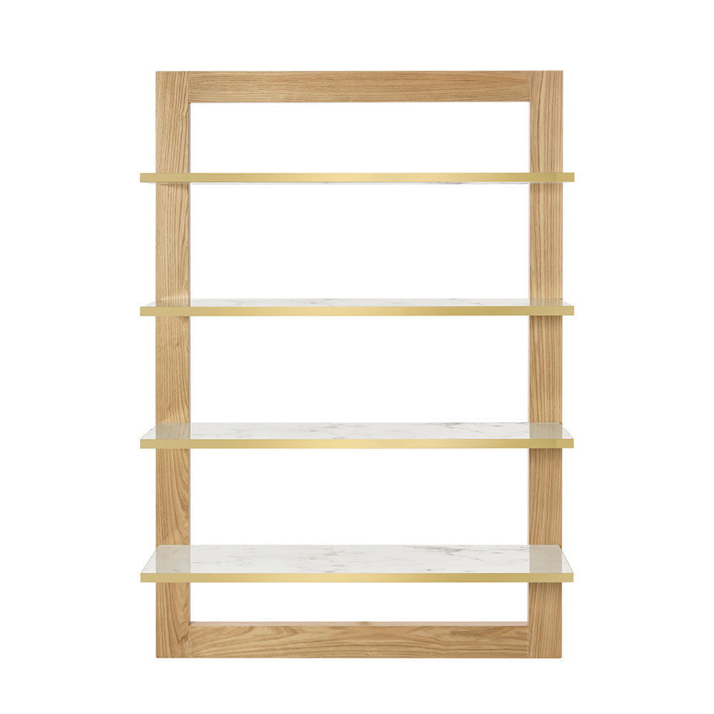 Mensola con 4 scomparti in legno effetto marmo