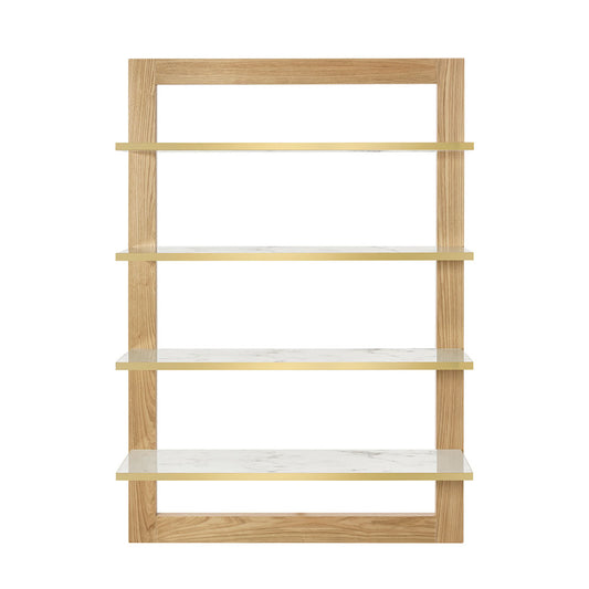 Mensola con 4 scomparti in legno effetto marmo