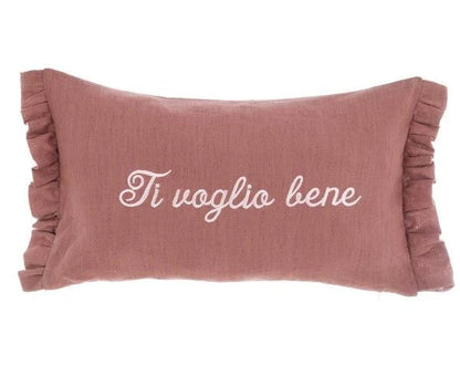 Cuscino allungato " Ti Voglio Bene" |Blanc Mariclò