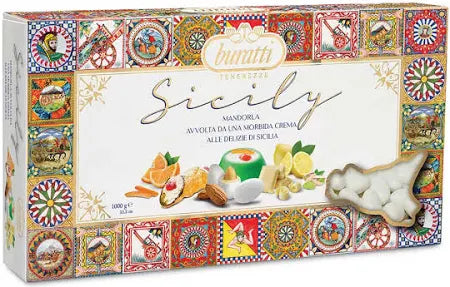Confetti Sicily bianchi con mandorle 1kg| Buratti