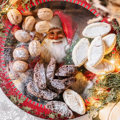 Sottopiatto Babbo Natale in plastica rigida Ø 35