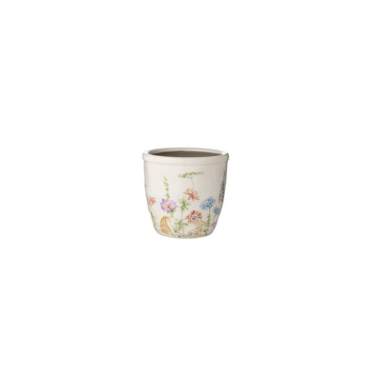 Vaso bianco con fiori| L'Arte di Nacchi