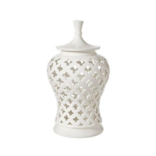 Potiche traforata in ceramica| L'Arte di Nacchi